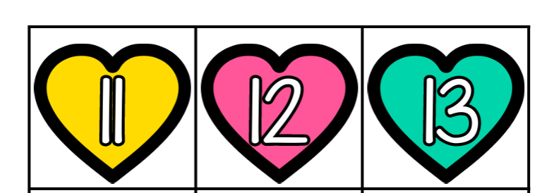 February Addition Sums to 20