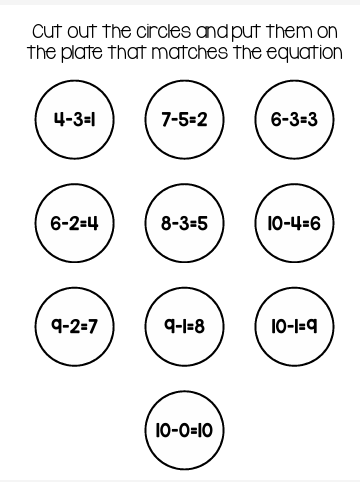 Cookie Math Subtraction