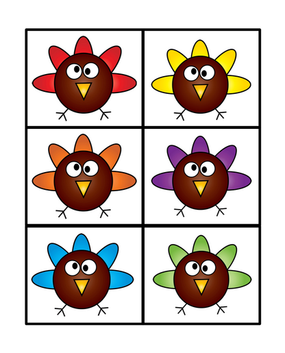 Errorless Turkeys File Folder