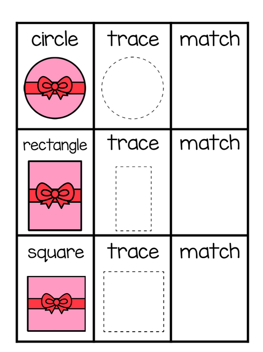 Valentine Shape Match Members Only