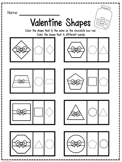 Valentine Shape Match