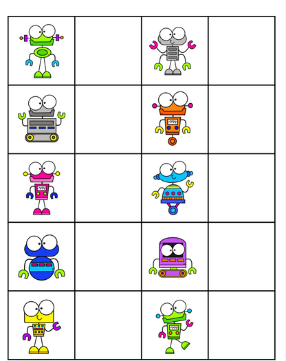 February Matching File Folders