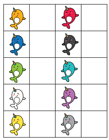 April Matching File Folders