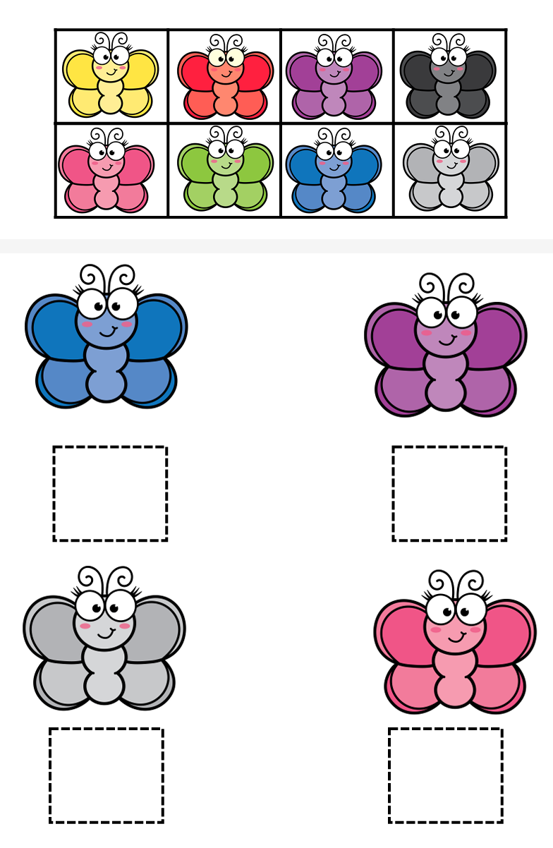 April Matching File Folders