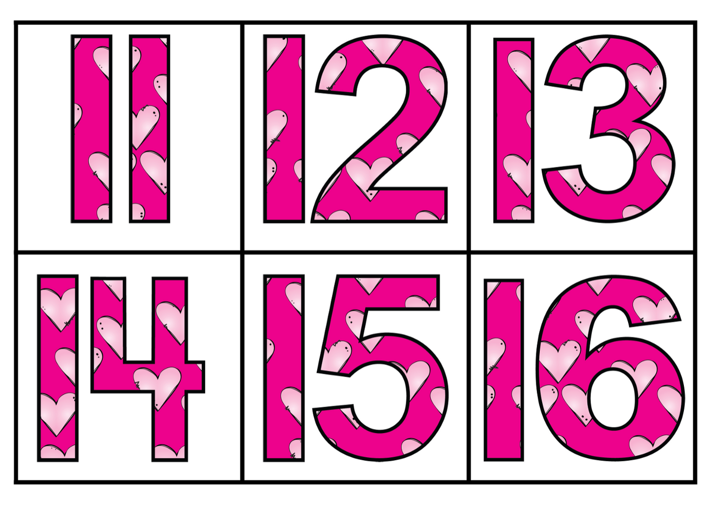 February 10 Frames 1-20 with Worksheets