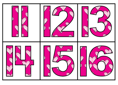 February 10 Frames 1-20 with Worksheets