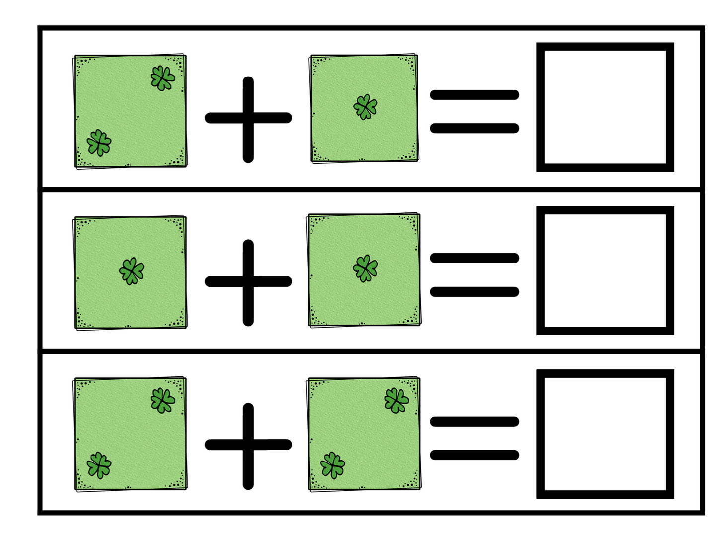 March Dice Addition 1-12