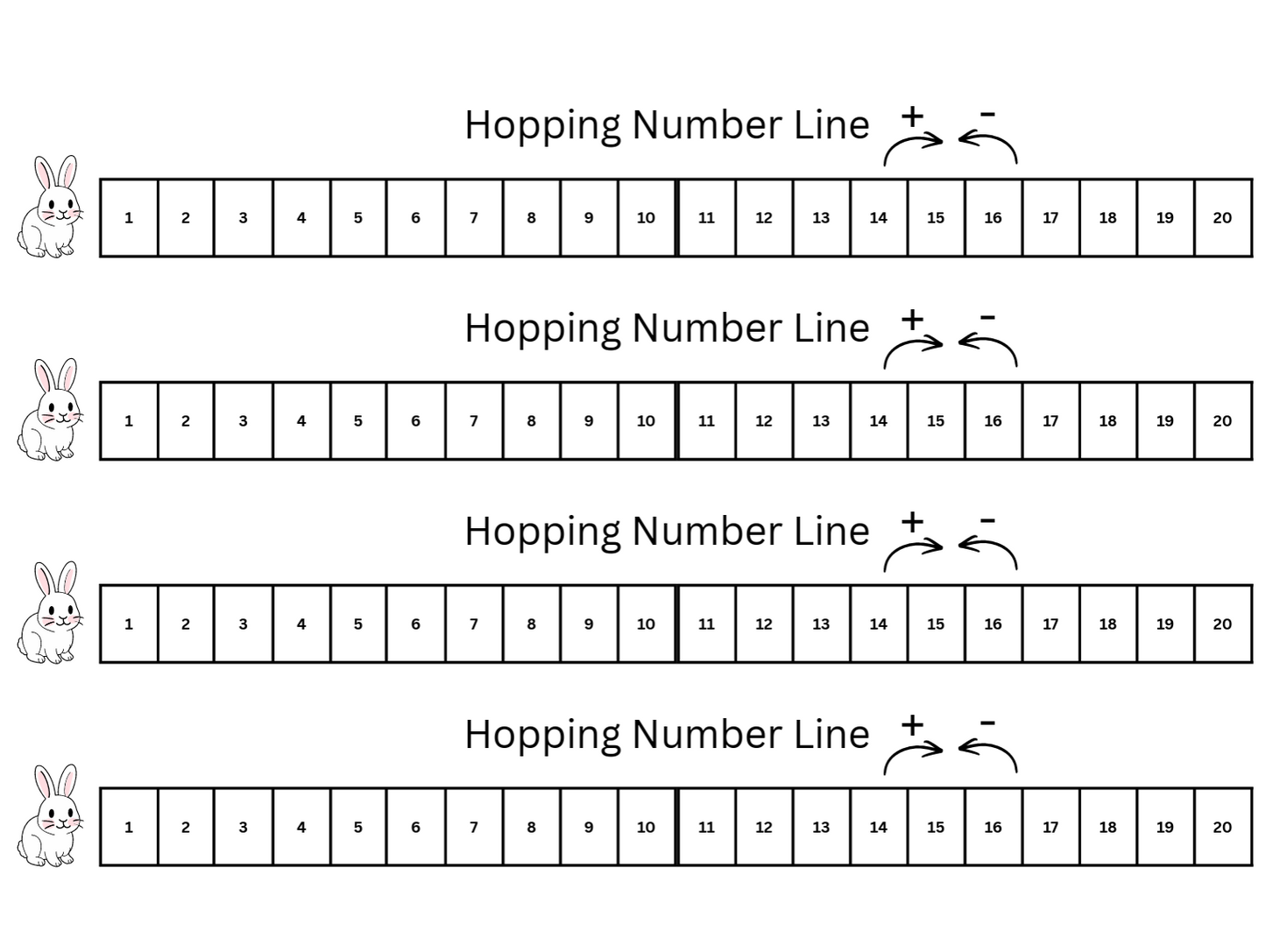 Hopping Number Line