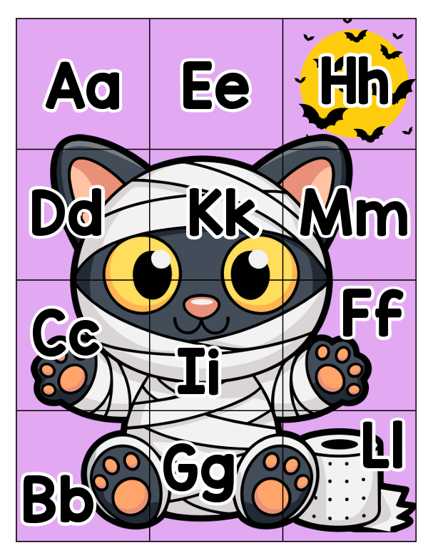 Mystery Alphabet Halloween Picture Members Only