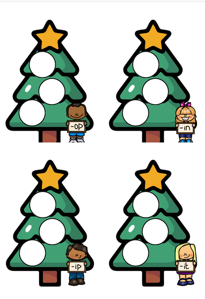 Holiday Word Family Sort