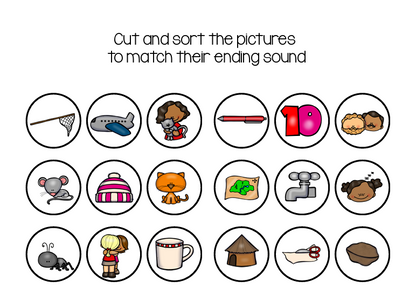 Holiday Word Family Sort