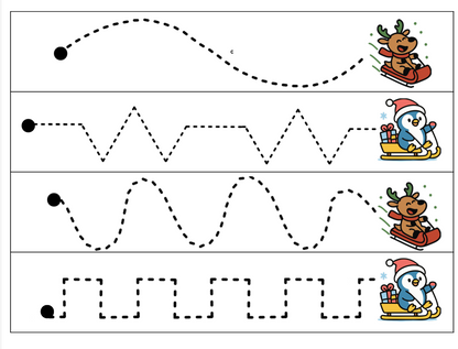 Winter Line Tracing/Cutting