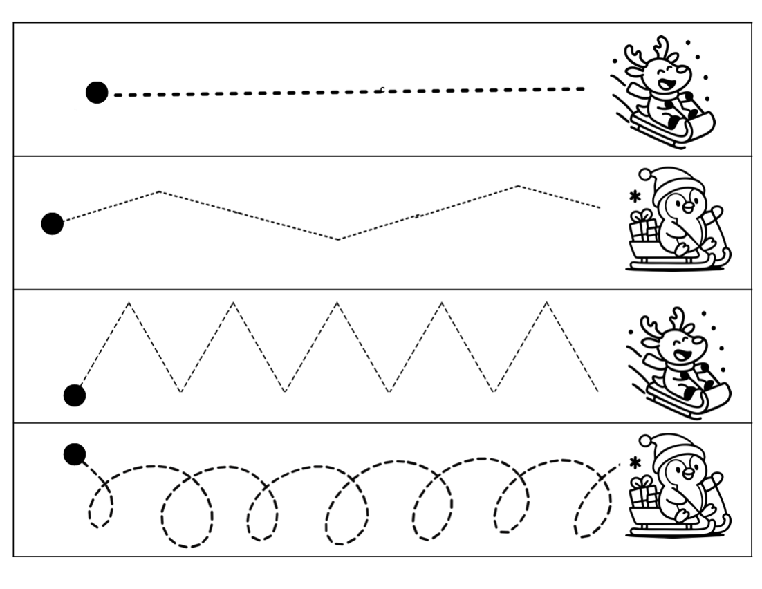Winter Line Tracing/Cutting