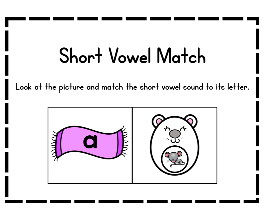 Winter CVC Vowel Match