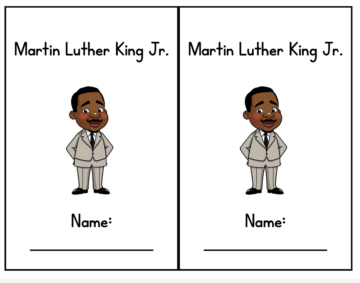 Writing: Dr. MLK Jr (with story)