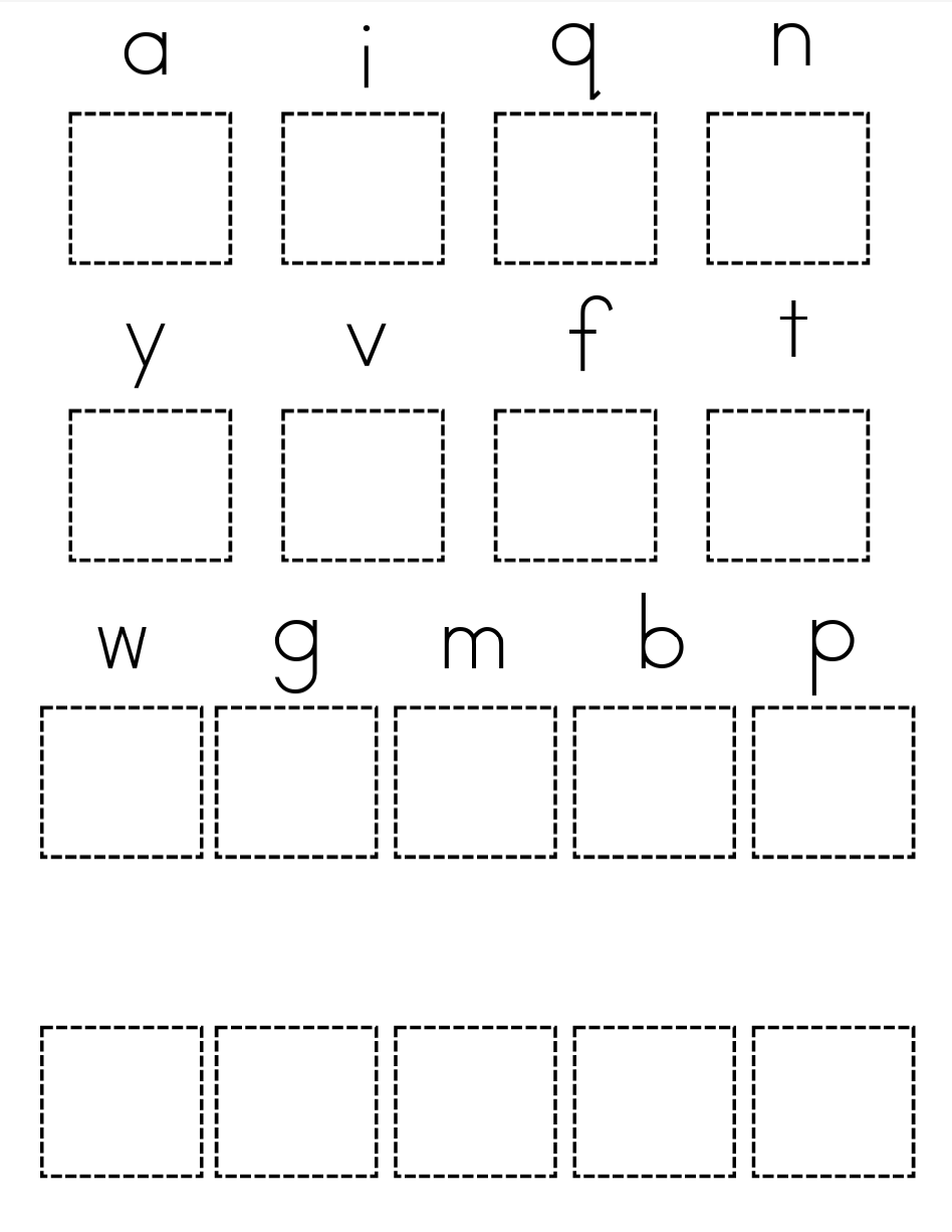 Spring Letter Match File Folder