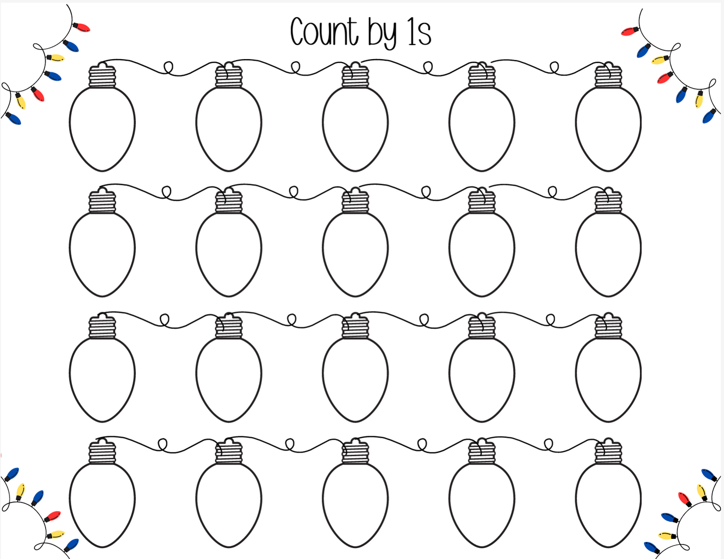 Bulb Skip Counting by 1s, 5s,10s