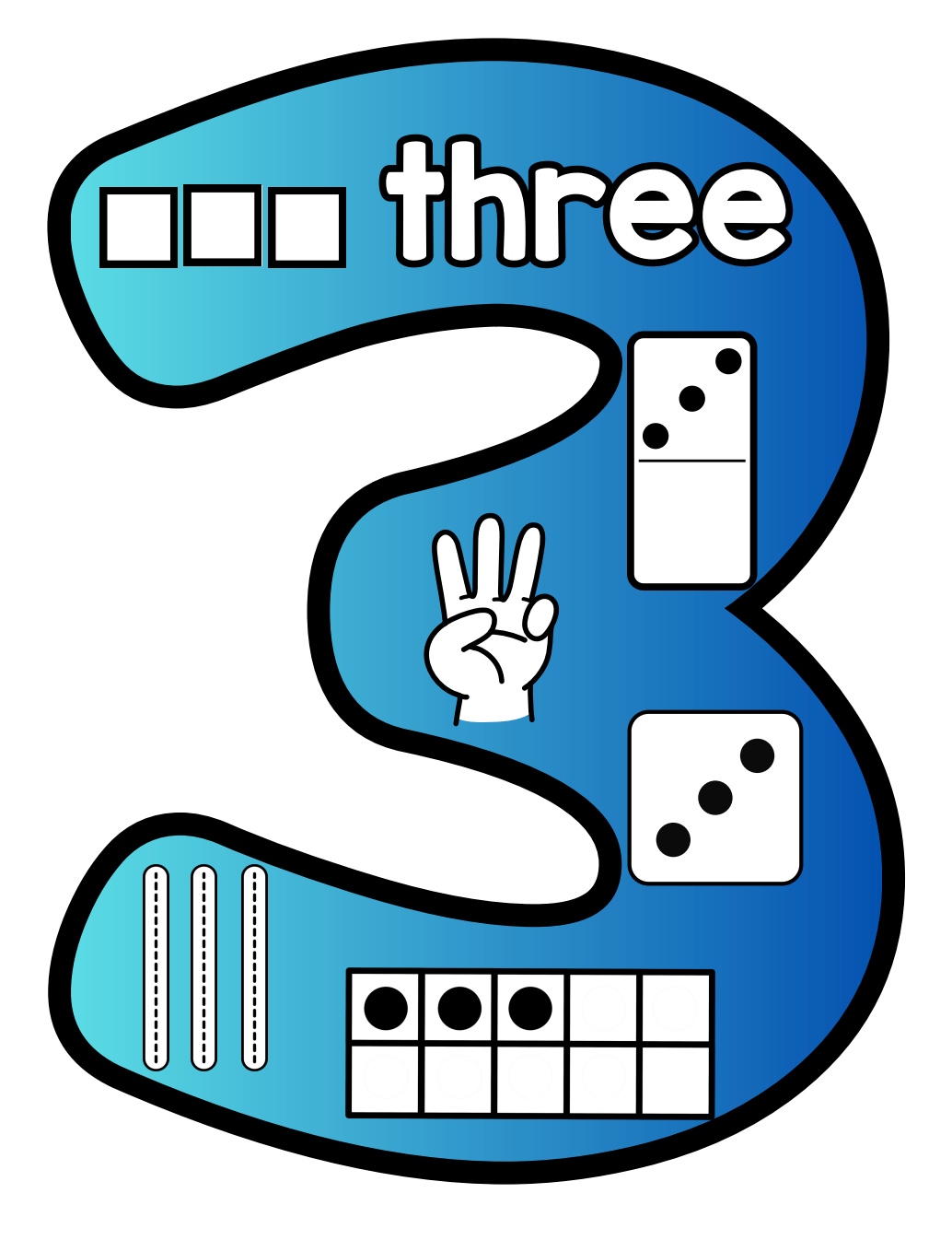 Number Sense 1-10 Gradient Themed Members Only