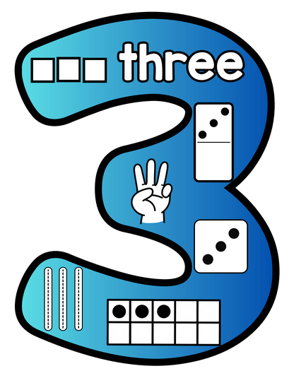 Number Sense 1-10 Gradient Themed Members Only