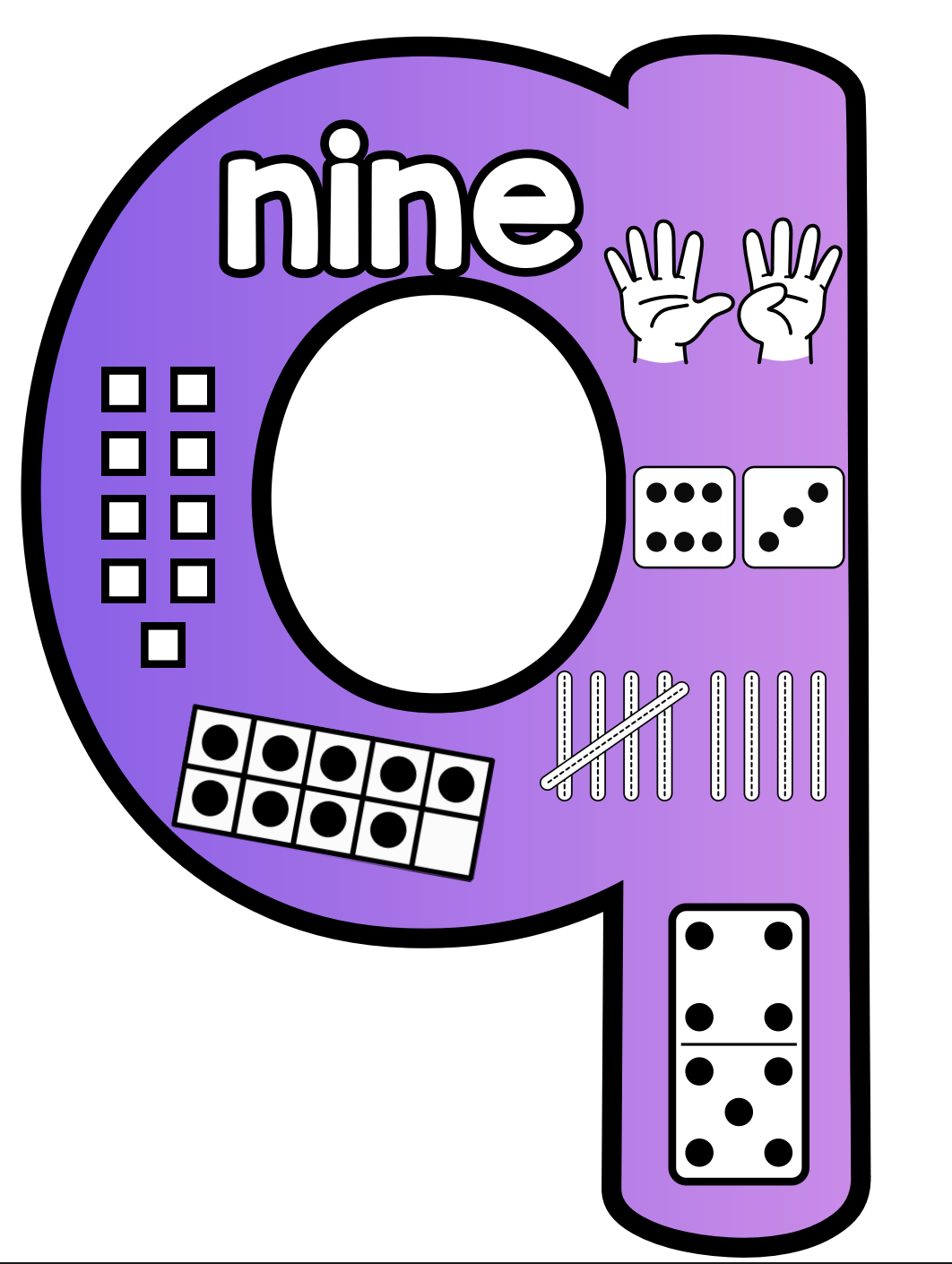 Number Sense 1-10 Gradient Themed Members Only