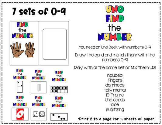 Uno Find the Number Members Only