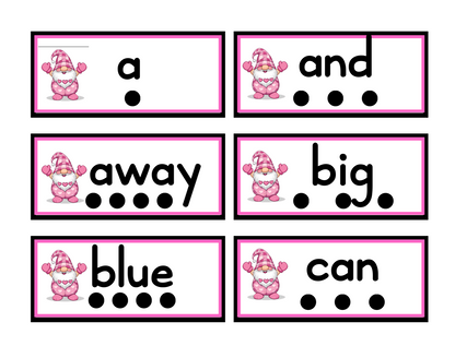 Pre-Primer Sight Words with Letter Arc